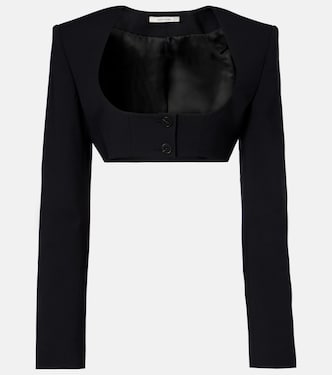 Crêpe crop top | Nensi Dojaka