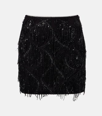 Vika fringed sequined miniskirt | Rotate
