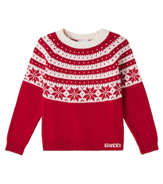 Fair Isle wool sweater | Gucci Kids