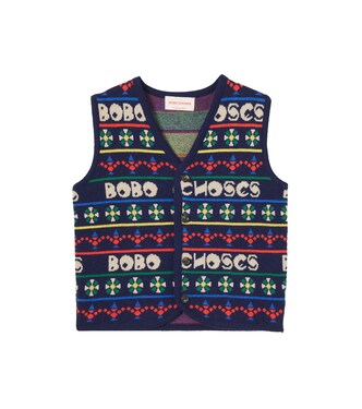 Buttoned sweater vest | Bobo Choses
