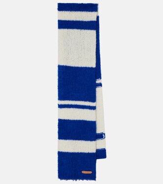 Striped alpaca-blend scarf | JW Anderson
