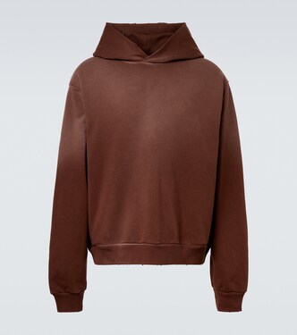 Sweat-shirt à capuche en coton mélangé | Acne Studios