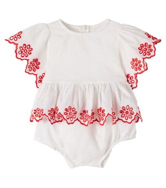 Baby embroidered top and shorts set | Stella McCartney Kids