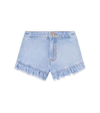 Agnetha ruffled denim shorts | Molo