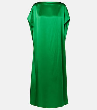 Silk satin midi dress | Dries Van Noten