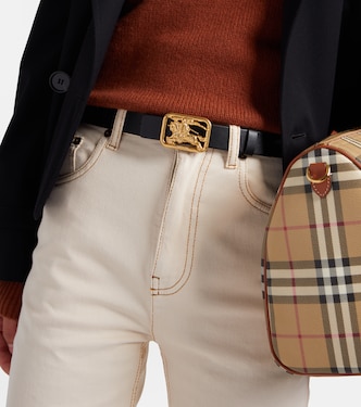 EKD leather belt in black - Burberry | Mytheresa