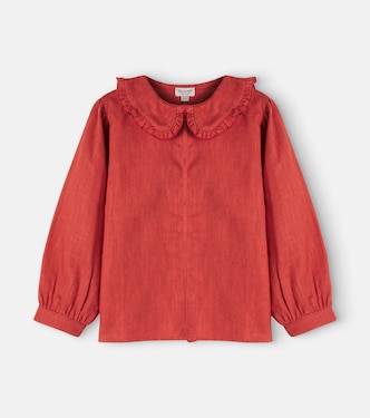 Luikje linen and cotton blouse | Donsje