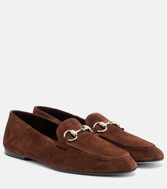 Jordaan Horsebit suede loafers | Gucci