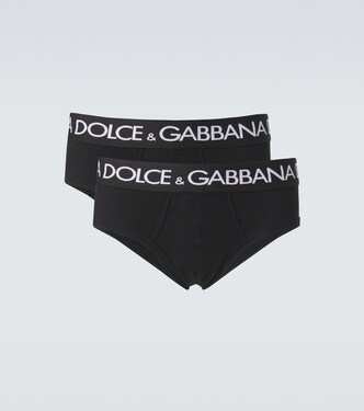 Set of 2 cotton-blend jersey briefs | Dolce&Gabbana