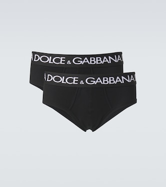 Set of 2 cotton-blend jersey briefs | Dolce&Gabbana