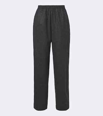 Wool flannel wide-leg pants | Jil Sander