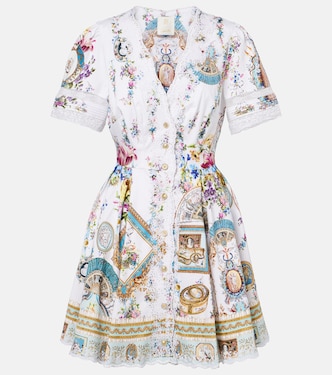 Embellished printed cotton minidress | Camilla