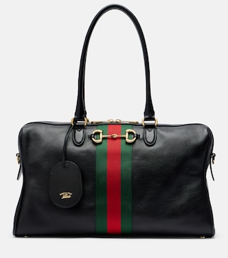 Borsetto Large leather bowling bag | Gucci