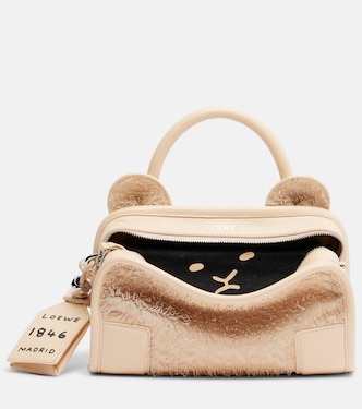 Amazona 180 Lion Fringed Cut Mini tote bag | Loewe