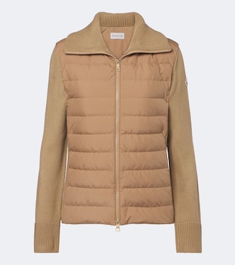 Down-paneled virgin wool cardigan | Moncler