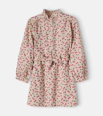 Tiphany belted printed cotton dress | Bonpoint