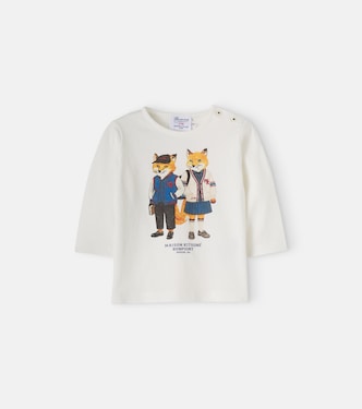 Baby x Maison Kitsuné printed cotton jersey T-shirt | Bonpoint