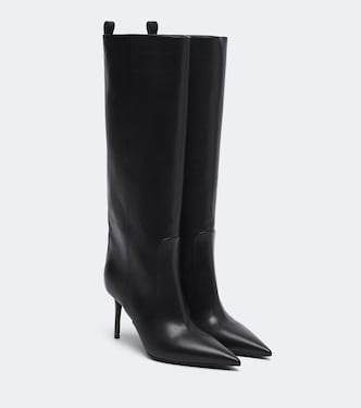 Monili leather knee-high boots | Brunello Cucinelli