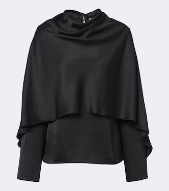 Caped satin top  | Róhe
