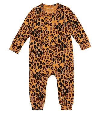 Baby Leopard-print jersey onesie | Mini Rodini