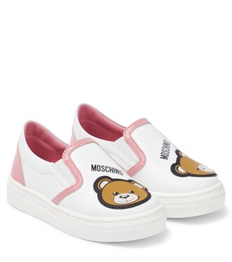 Slip-on leather sneakers | Moschino Kids