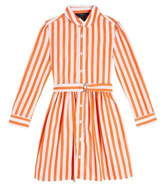 Striped cotton poplin shirt dress | Polo Ralph Lauren Kids