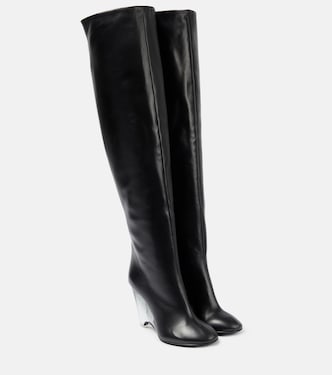 Leather knee-high boots | Alaïa