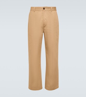 Cotton gabardine straight pants | Marni