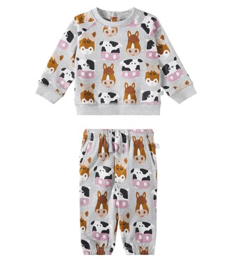 Baby cotton jersey sweatshirt and sweatpants set | Stella McCartney Kids