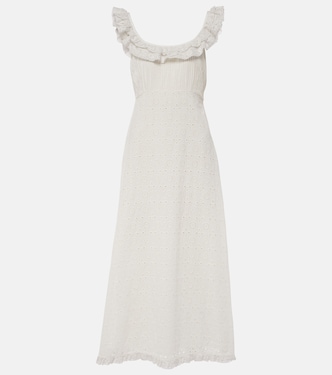 Patsy broderie anglaise cotton midi dress | Rixo