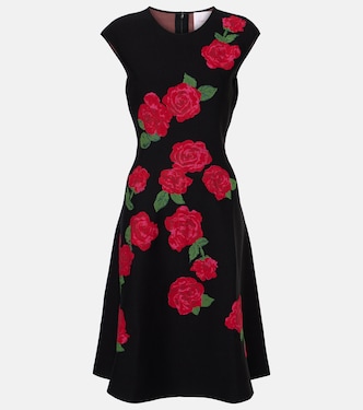 Floral jacquard midi dress | Carolina Herrera