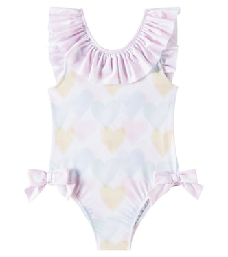 Bow-detail printed swimsuit | Patachou