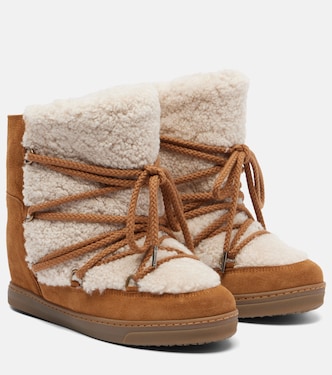 Nowles shearling and suede snow boots | Isabel Marant