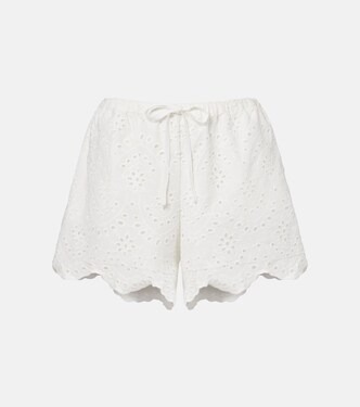 Cruse broderie anglaise cotton shorts | Poupette St Barth