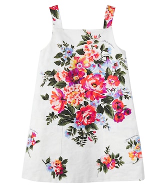 Floral cotton dress | Dolce&Gabbana Kids