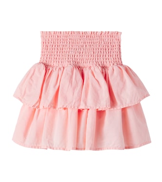 Bonita ruched cotton skirt | Molo