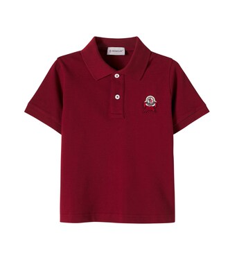 Logo cotton piqué polo shirt | Moncler Enfant