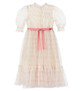 Valentina floral shirred tulle dress | C'era Una Volta