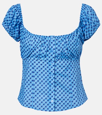 Millie plaid cotton top | Montce