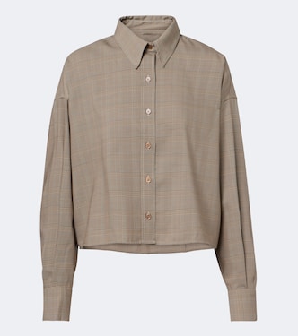 Camicia Arlen in misto lana a quadri | The Frankie Shop