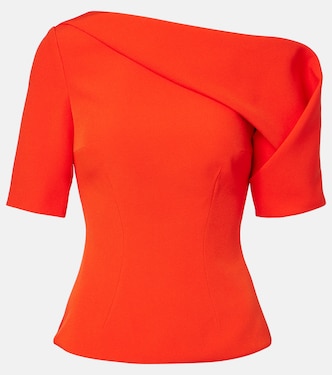 Marley draped crêpe top | Safiyaa