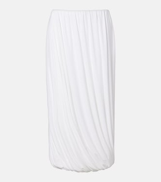 Twist jersey midi skirt | Norma Kamali