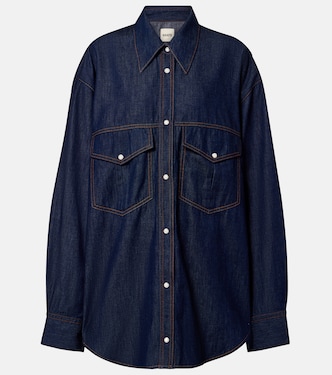 Christensen oversized denim shirt | Khaite
