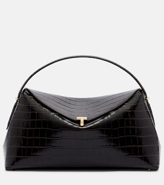 T-Lock croc-effect leather tote bag | Toteme