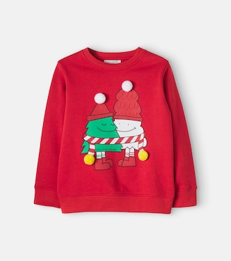 Appliqué cotton jersey sweatshirt | Stella McCartney Kids
