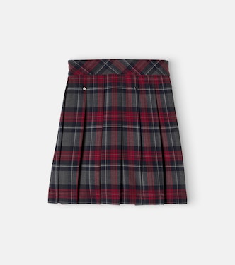 Checked pleated skirt | Monnalisa