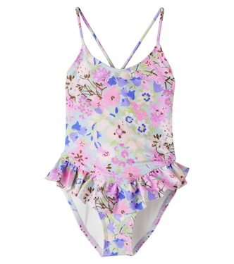 Solstice floral ruffled swimsuit  | Zimmermann Kids