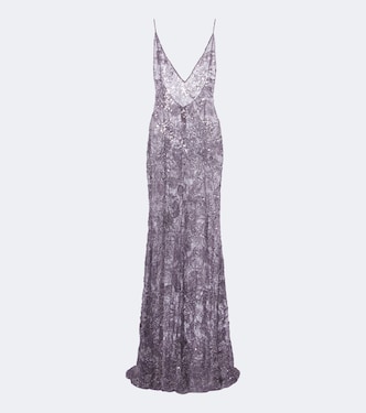 Claudie 시퀸 레이스 이브닝 가운 | The New Arrivals Ilkyaz Ozel