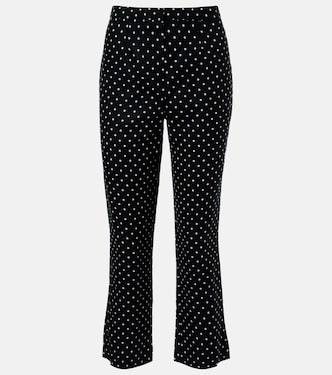 Iria polka-dot linen capri pants | Faithfull