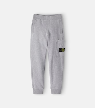 Compass cotton jersey sweatpants | Stone Island Junior